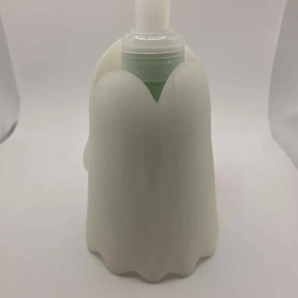 Spooky Ghost Soap Dispenser with Pumpkin Bucket (Lights Up / Halloween Decor)
